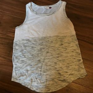 Marble Tank Top with Mesh Back